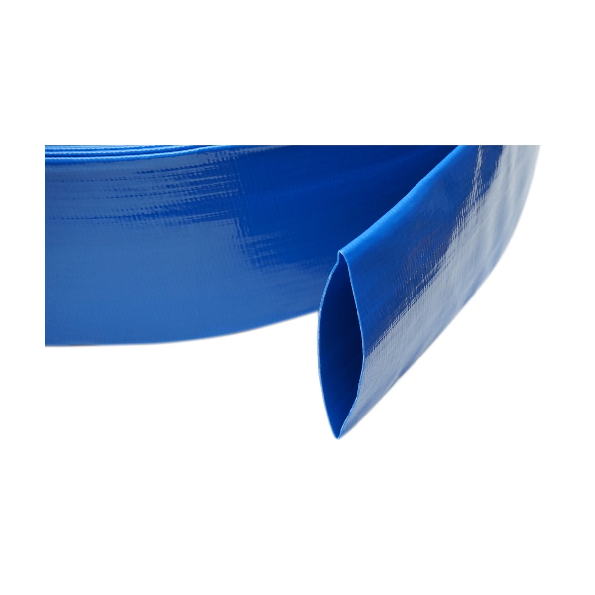 Furtun plat apa pentru irigat din PVC 3 toll lungime 100m, PN4 Breckner Germany